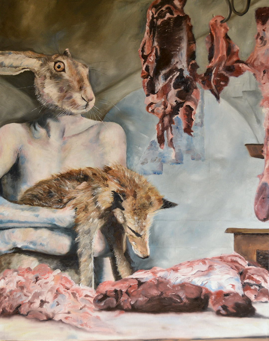 Zemansky Martin painting Hare And Fox